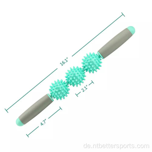 3 Spiky Igelbällchen Muskelmassage Stick Roller